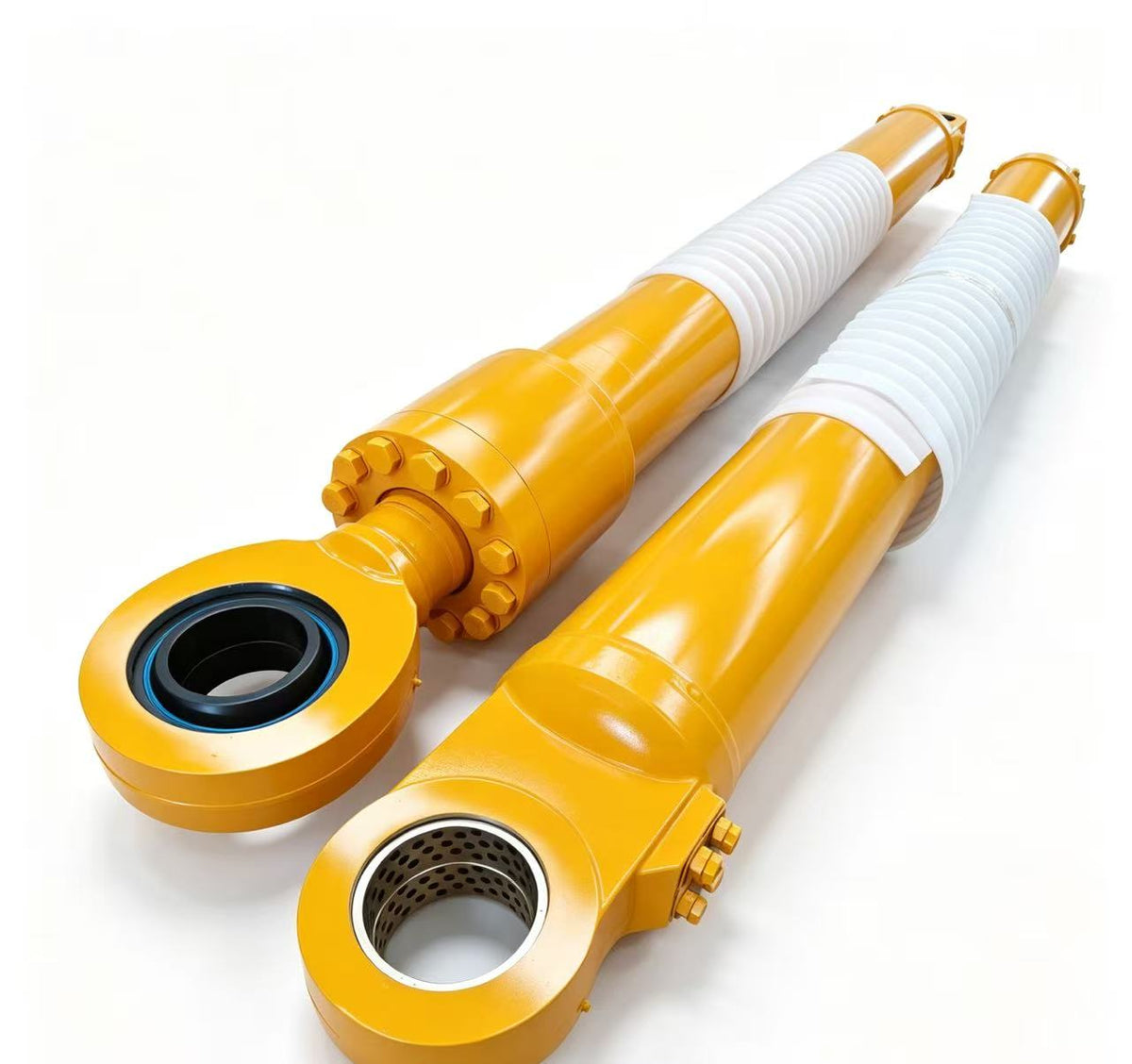 Excavator hydraulic cylinder, boom stick bucket cylinder, piston rod, cylinder barrel, seal kit, hydraulic spare parts