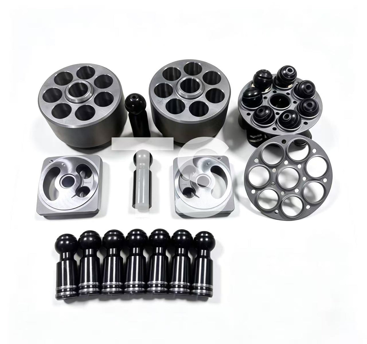 Excavator Hydraulic Precision Spare Parts for Hydraulic Pump, Hydraulic Motor, Swing Motor & Travel Motor, including Piston, Valve Plate, Cylinder Block