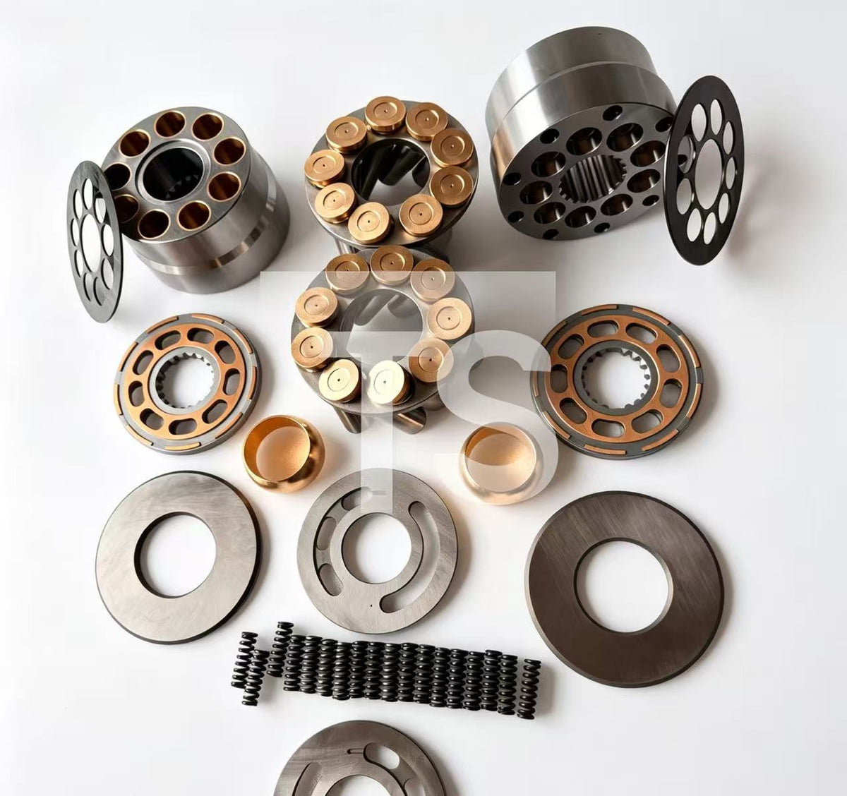 Excavator Hydraulic Precision Spare Parts for Hydraulic Pump, Hydraulic Motor, Swing Motor & Travel Motor, including Piston, Valve Plate, Cylinder Block