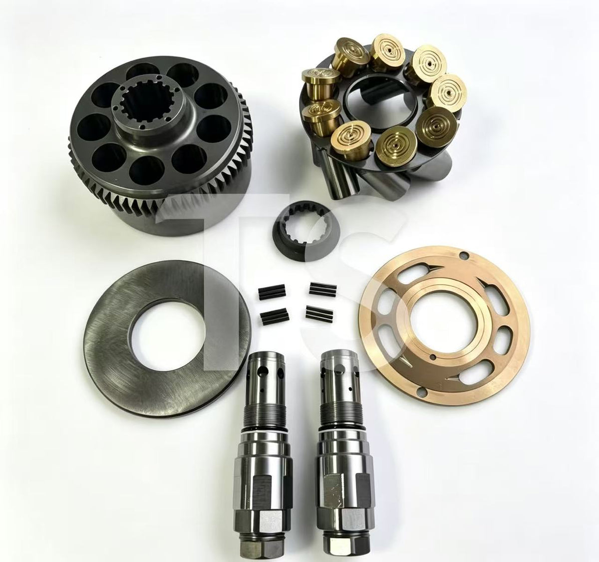Excavator Hydraulic Precision Spare Parts for Hydraulic Pump, Hydraulic Motor, Swing Motor & Travel Motor, including Piston, Valve Plate, Cylinder Block