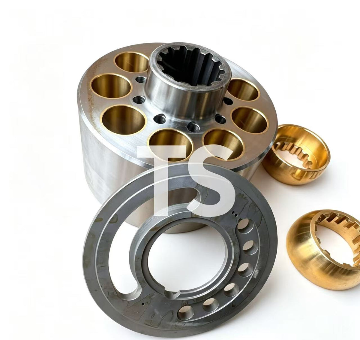 Excavator Hydraulic Precision Spare Parts for Hydraulic Pump, Hydraulic Motor, Swing Motor & Travel Motor, including Piston, Valve Plate, Cylinder Block